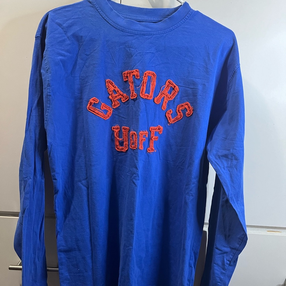 Men Blue Gators Long Sleeve Shirt